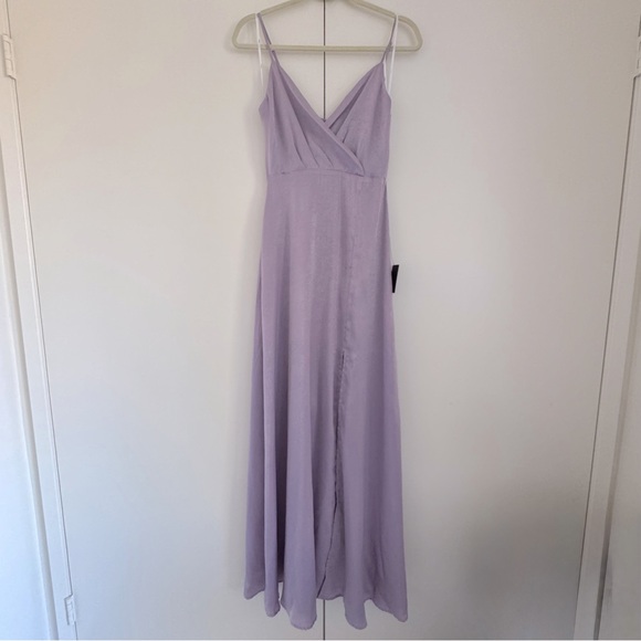 Lulus Constantine Satin Maxi Dress NWT - Picture 3 of 4